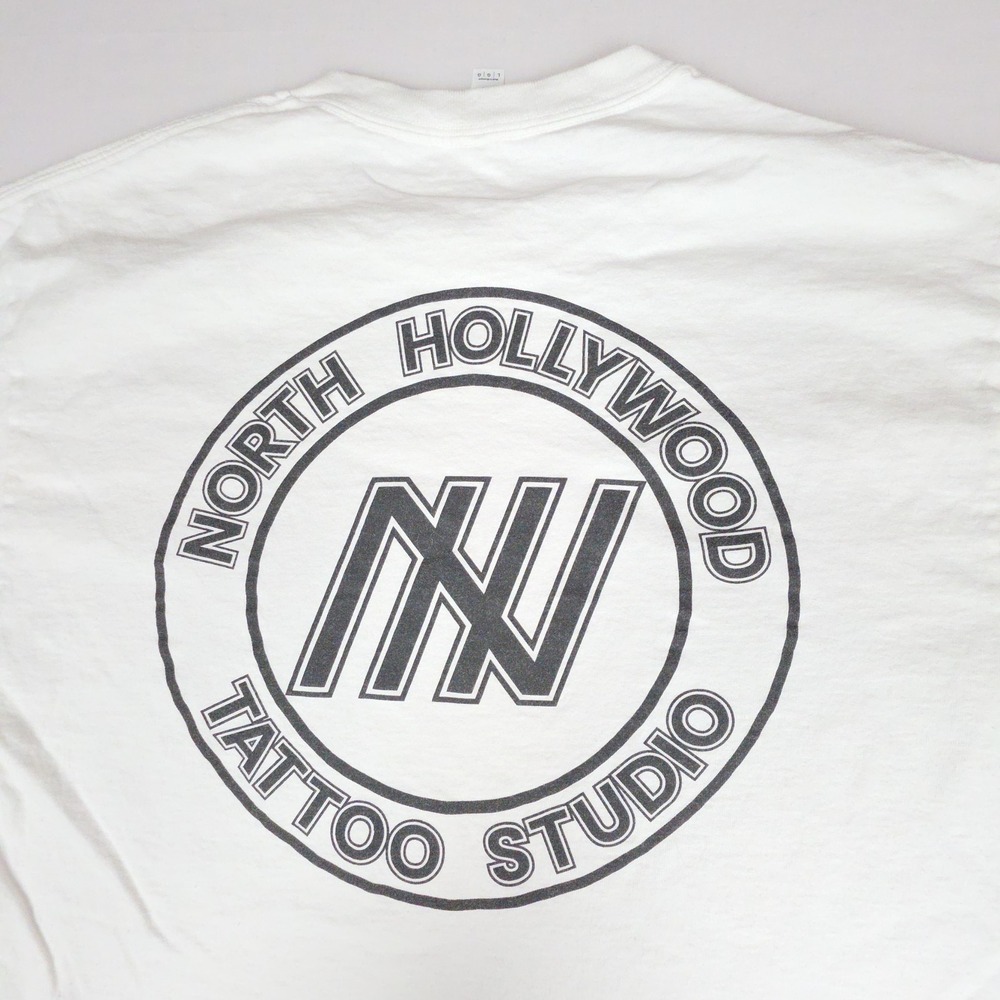 Alstyle North Hollywood Tattoo Studio Graphic T-Shirt Mens Large White Cotton